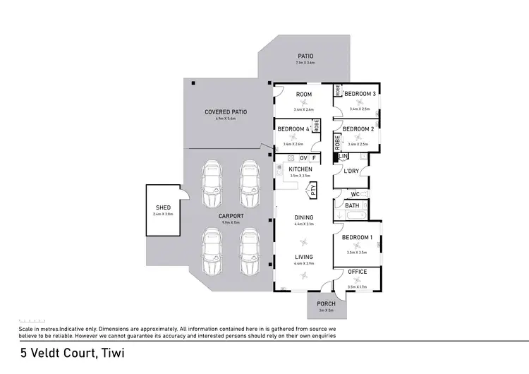Floorplan of Homely house listing, 5 Veldt Court, Tiwi NT 810