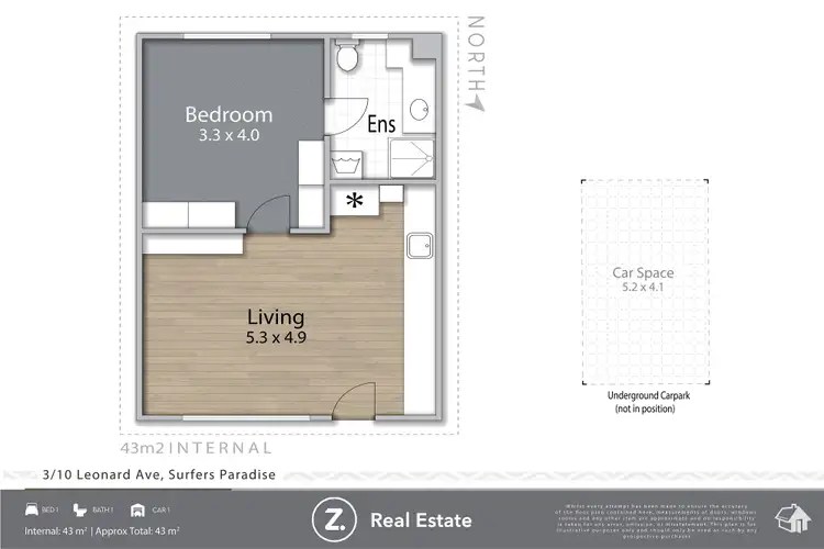 Floorplan of Homely apartment listing, 3/10 Leonard Avenue, Surfers Paradise QLD 4217