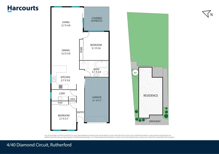 Floorplan of Homely unit listing, 4/40 Diamond Circuit, Rutherford NSW 2320