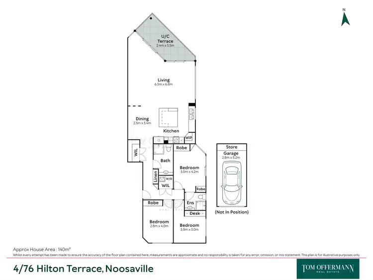 Floorplan of Homely unit listing, 4/76 Hilton Terrace, Noosaville QLD 4566