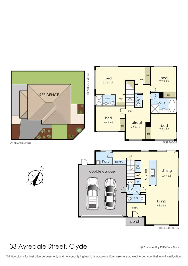 Floorplan of Homely house listing, 33 Ayredale Street, Clyde VIC 3978