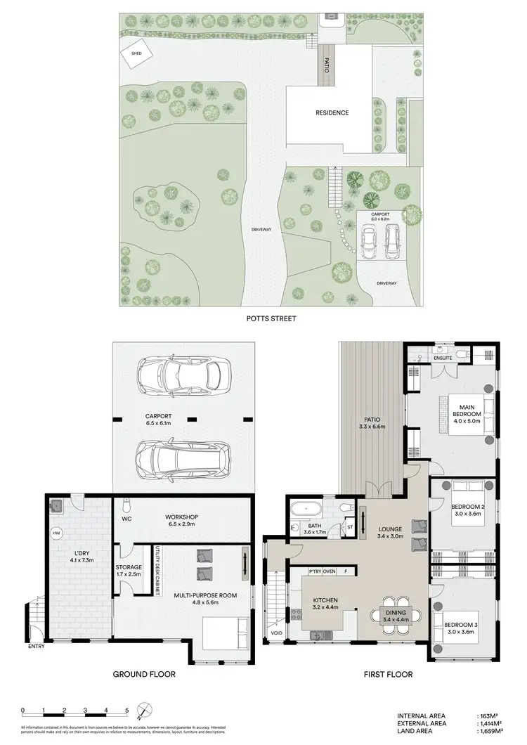 Floorplan of Homely house listing, 69 Potts Street, Belgian Gardens QLD 4810
