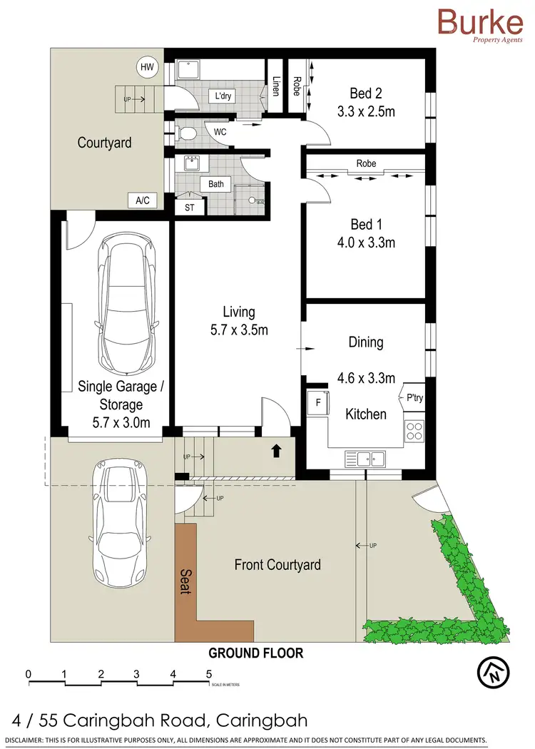 Floorplan of Homely villa listing, 4/55-59 Caringbah Road, Caringbah NSW 2229