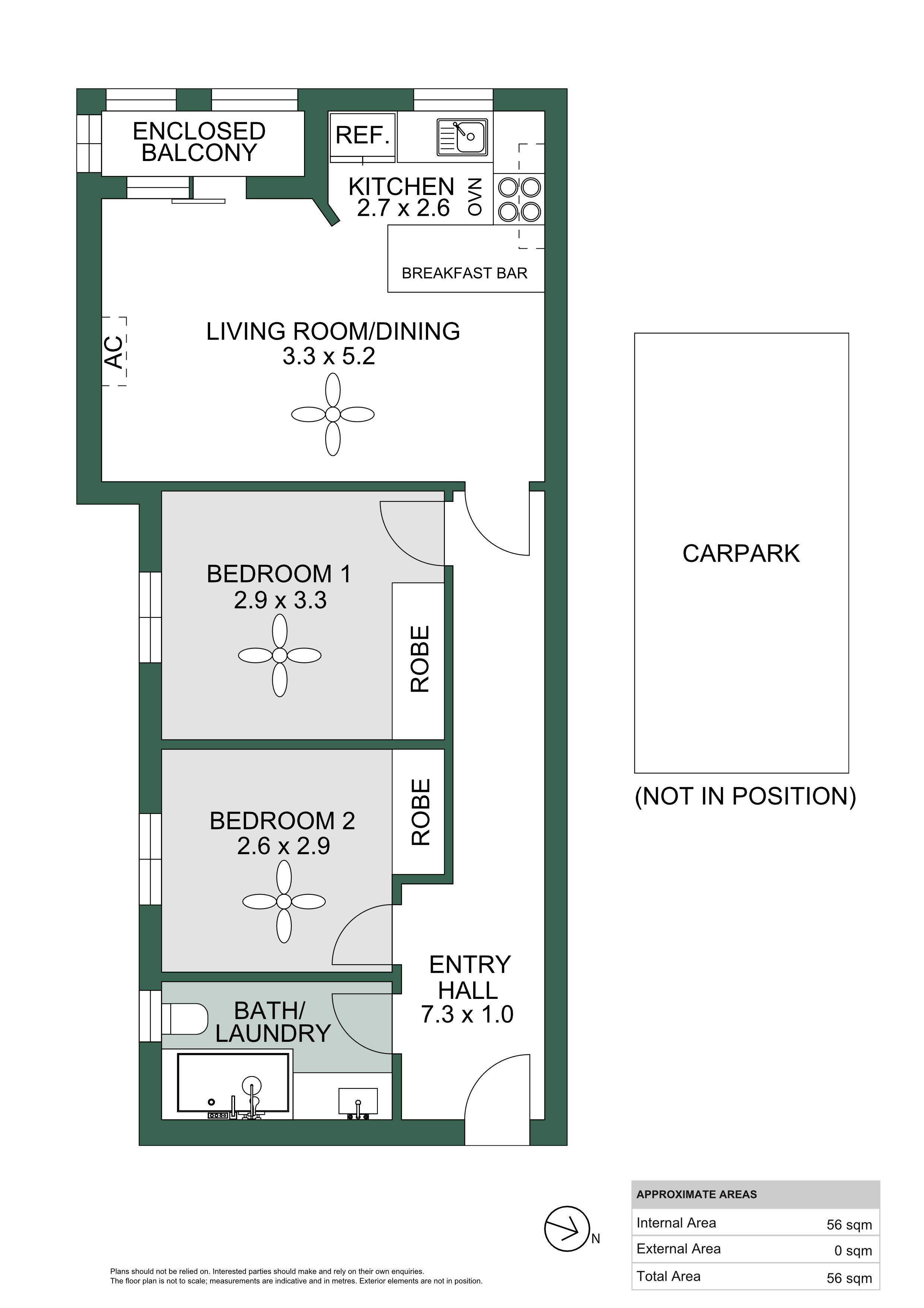 Floorplan of Homely unit listing, 6/48 Seaview Road, West Beach SA 5024
