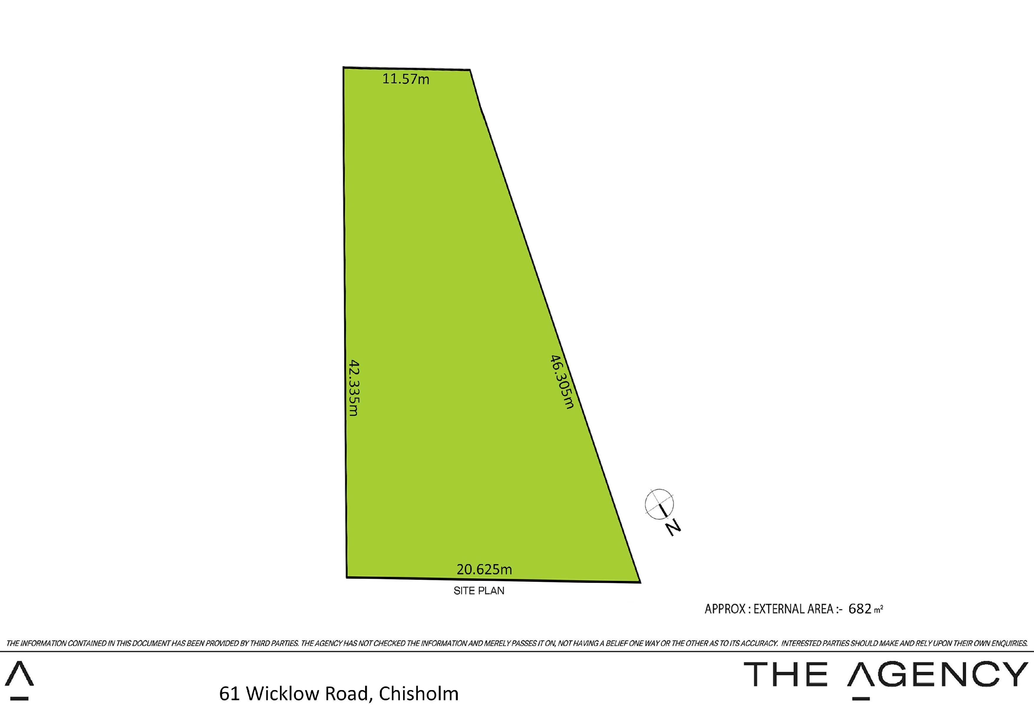 Floorplan of Homely land listing, 61 Wicklow Road, Chisholm NSW 2322