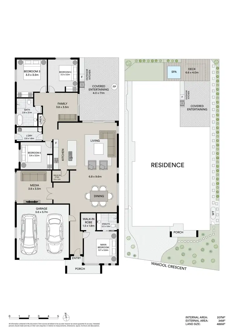 Floorplan of Homely house listing, 33 Wakool Crescent, Woongarrah NSW 2259