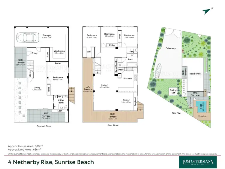Floorplan of Homely house listing, 4 Netherby Rise, Sunrise Beach QLD 4567