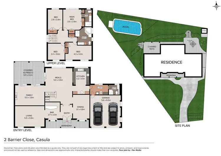 Floorplan of Homely house listing, 2 Barrier Close, Casula NSW 2170