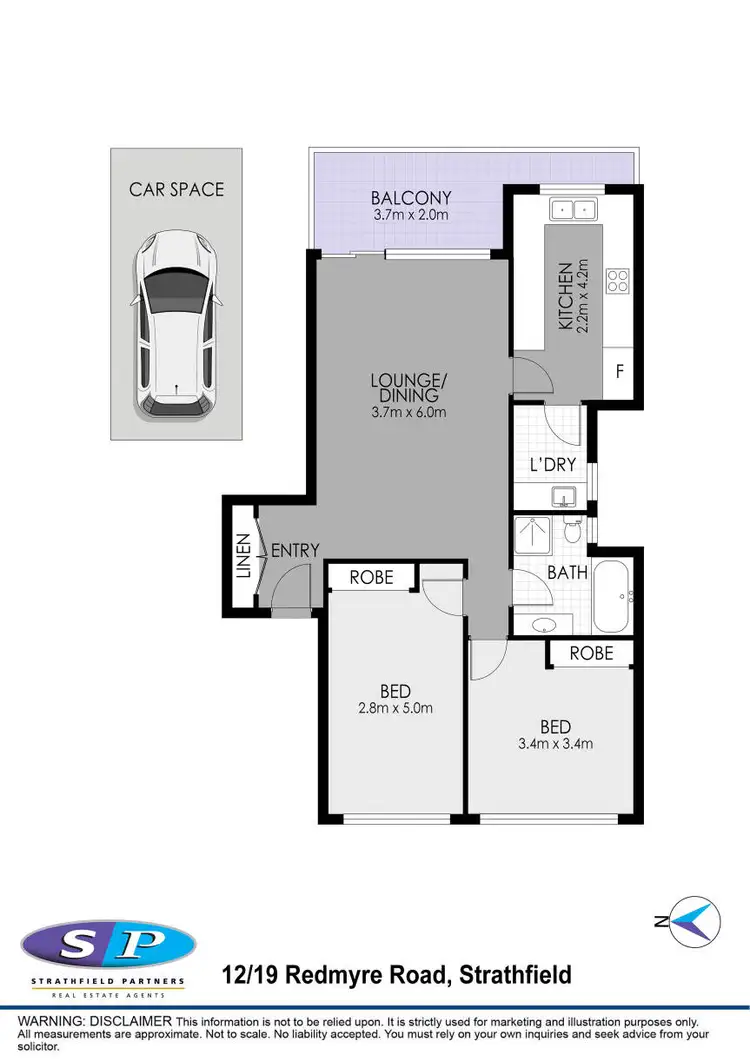 Floorplan of Homely apartment listing, 12/19 Redmyre Road, Strathfield NSW 2135