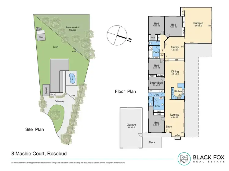 Floorplan of Homely house listing, 8 Mashie Court, Rosebud VIC 3939