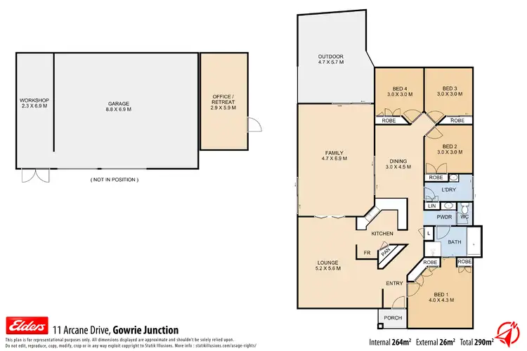 Floorplan of Homely house listing, 11 Arcane Drive, Gowrie Junction QLD 4352
