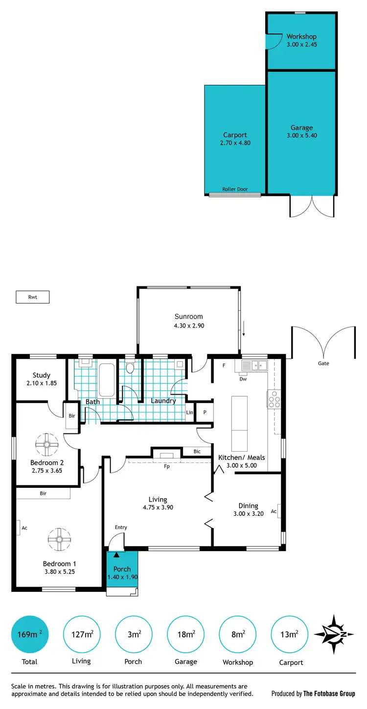 Floorplan of Homely house listing, 4 Richard Street, Brooklyn Park SA 5032