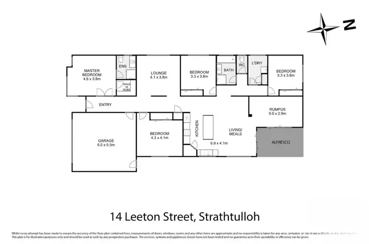 Floorplan of Homely house listing, 14 Leeton Street, Strathtulloh VIC 3338