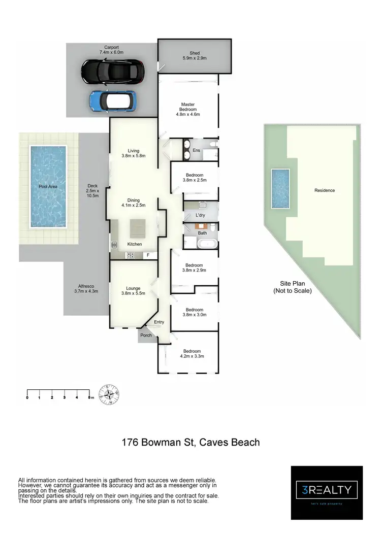Floorplan of Homely house listing, 176 Bowman Street, Swansea NSW 2281