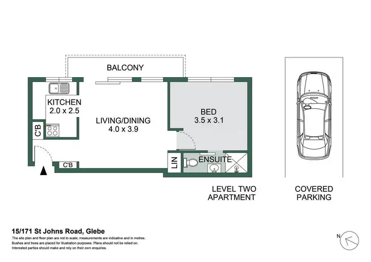 Floorplan of Homely apartment listing, 15/171 St Johns Street, Glebe NSW 2037