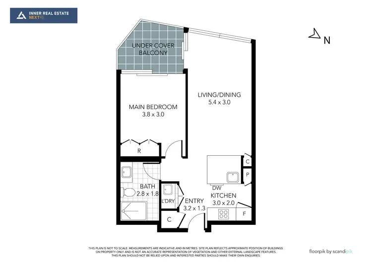 Floorplan of Homely apartment listing, 1610/433 Collins Street, Melbourne VIC 3000