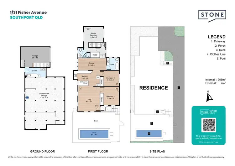 Floorplan of Homely townhouse listing, 1/31 Fisher Avenue, Southport QLD 4215
