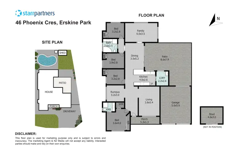 Floorplan of Homely house listing, 46 Phoenix Crescent, Erskine Park NSW 2759