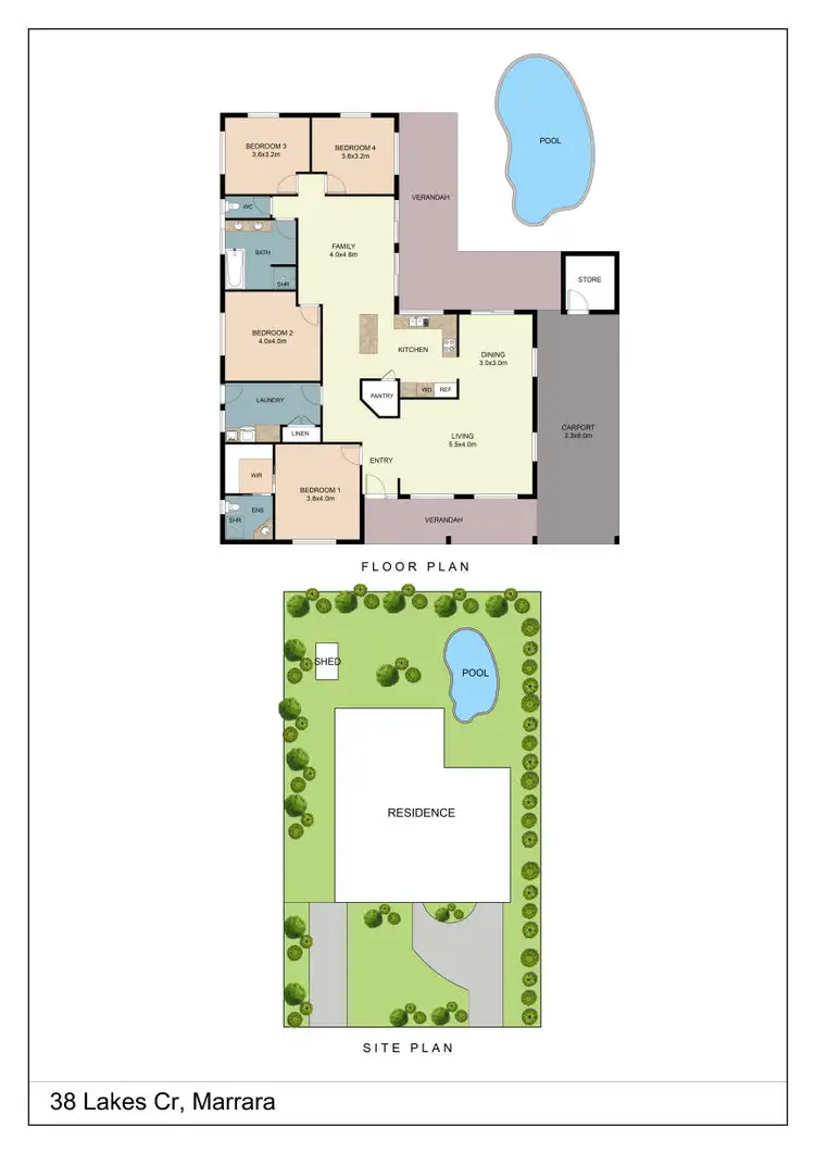 Floorplan of Homely house listing, 38 Lakes Crescent, Marrara NT 812