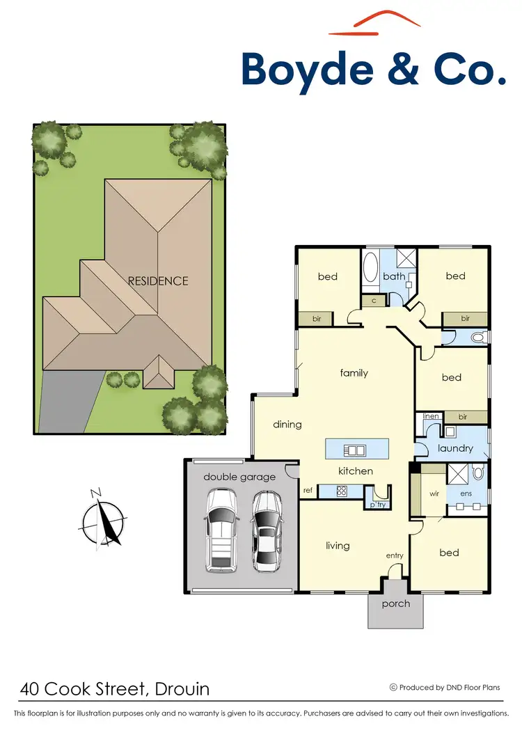 Floorplan of Homely house listing, 40 Cook Street, Drouin VIC 3818