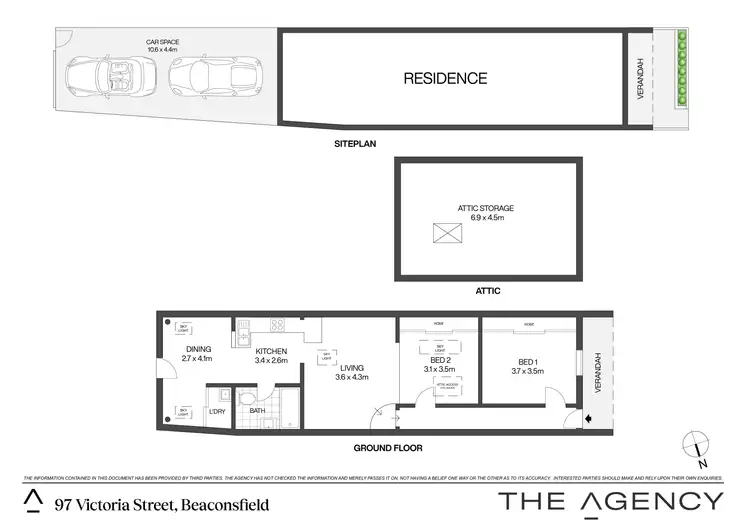 Floorplan of Homely terrace listing, 97 Victoria Street, Beaconsfield NSW 2015