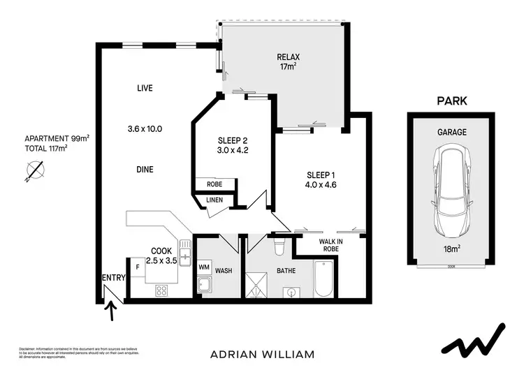 Floorplan of Homely apartment listing, 16/18 Cecilia Street, Marrickville NSW 2204