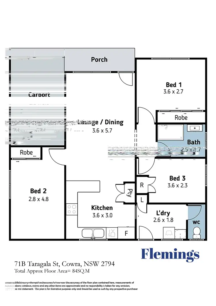 Floorplan of Homely block of units listing, 71 A&B Taragala Street, Cowra NSW 2794