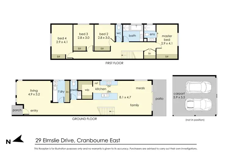 Floorplan of Homely house listing, 29 Elmslie Drive, Cranbourne East VIC 3977