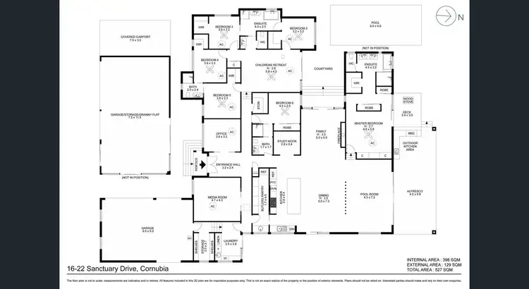 Floorplan of Homely house listing, 16-22 Sanctuary Drive, Cornubia QLD 4130