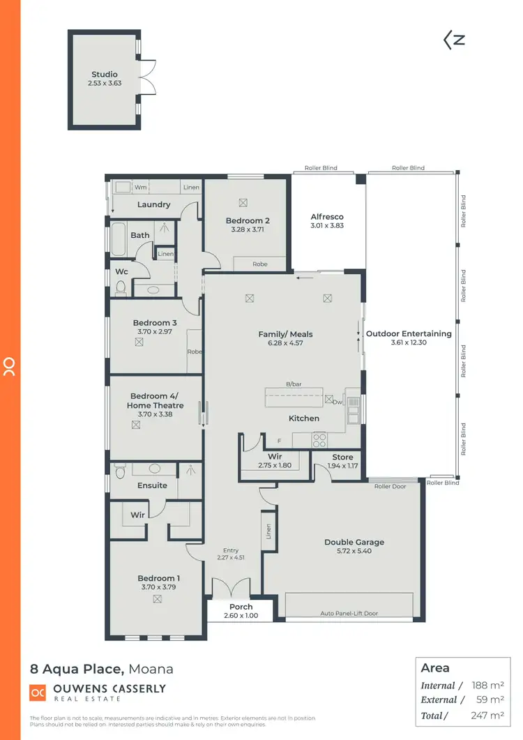 Floorplan of Homely house listing, 8 Aqua Place, Moana SA 5169