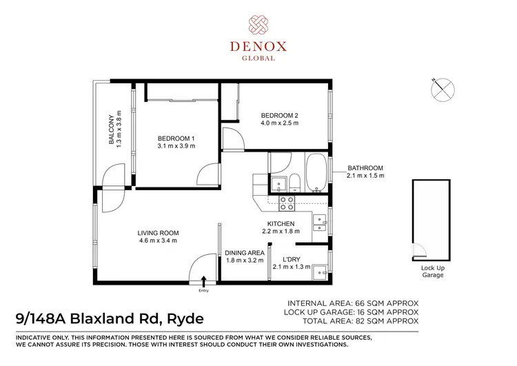 Floorplan of Homely unit listing, 9/148A Blaxland Road, Ryde NSW 2112