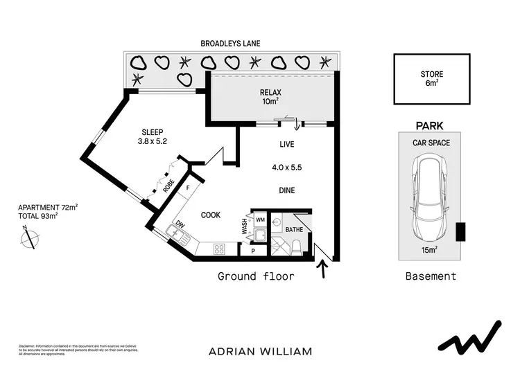 Floorplan of Homely apartment listing, 1/88 Petersham Road, Marrickville NSW 2204