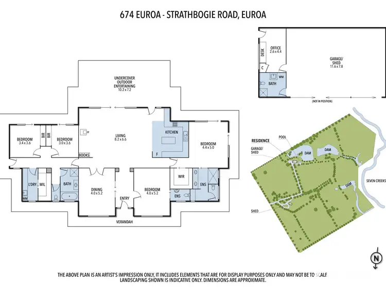 Floorplan of Homely rural property listing, 674 Euroa-Strathbogie Road, Euroa VIC 3666