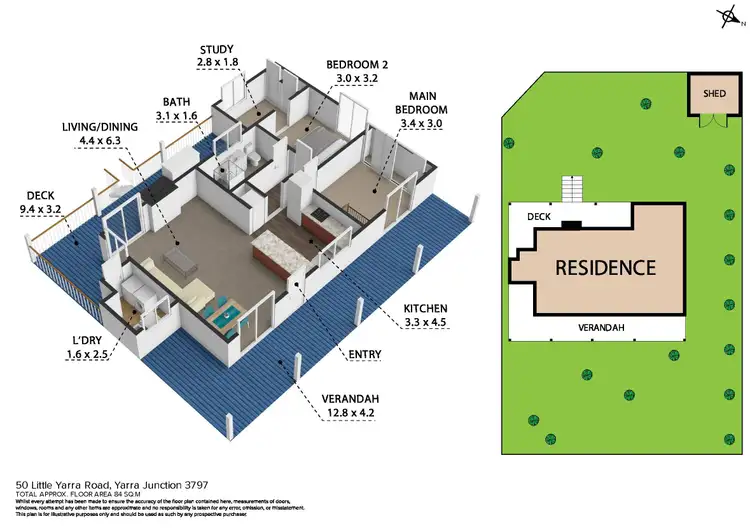 Floorplan of Homely house listing, 50 Little Yarra Road, Yarra Junction VIC 3797