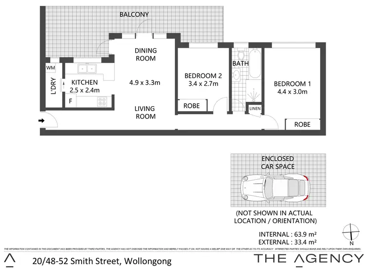 Floorplan of Homely apartment listing, 20/48 Smith Street, Wollongong NSW 2500