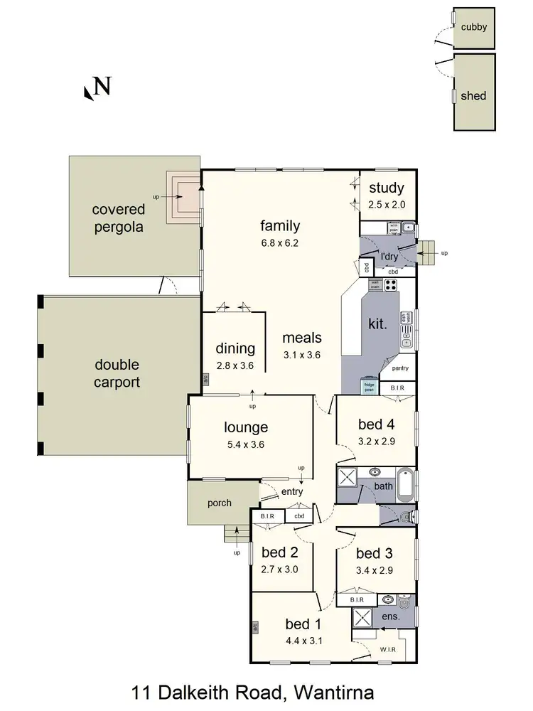 Floorplan of Homely house listing, 11 Dalkeith Road, Wantirna VIC 3152