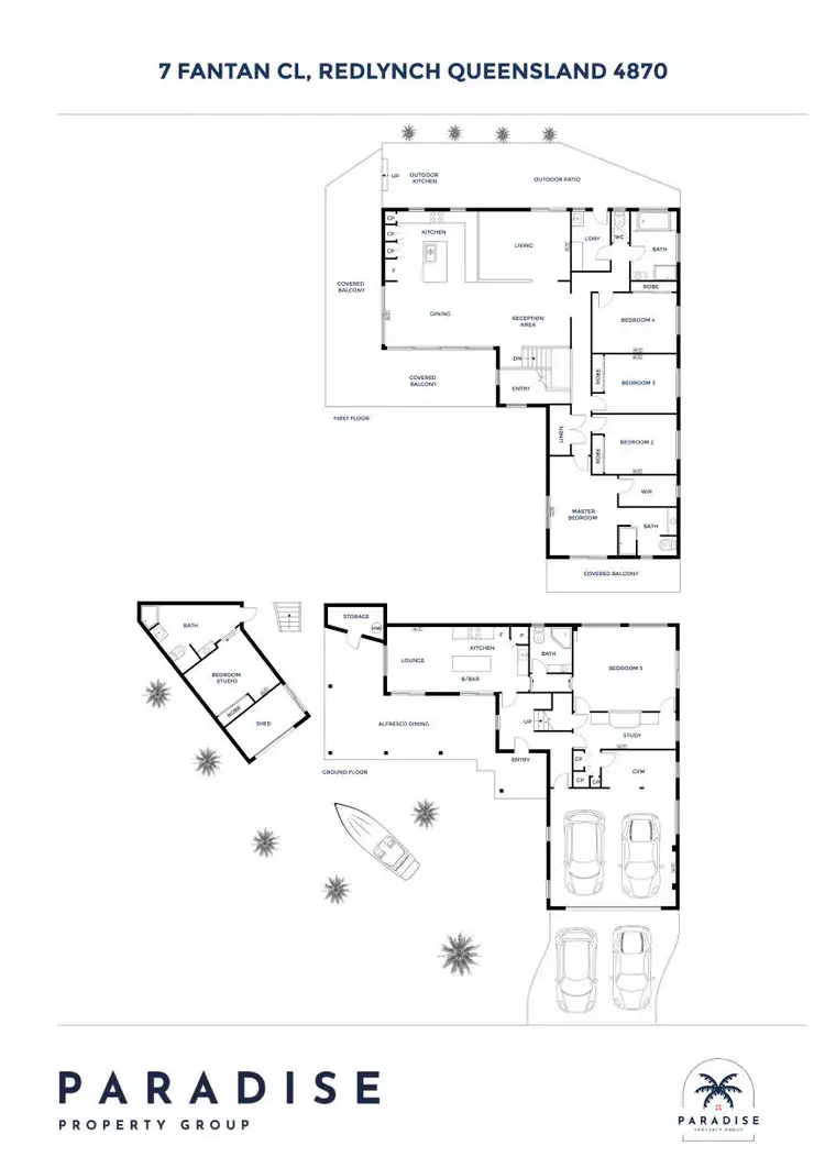 Floorplan of Homely house listing, 7 Fantan Close, Redlynch QLD 4870