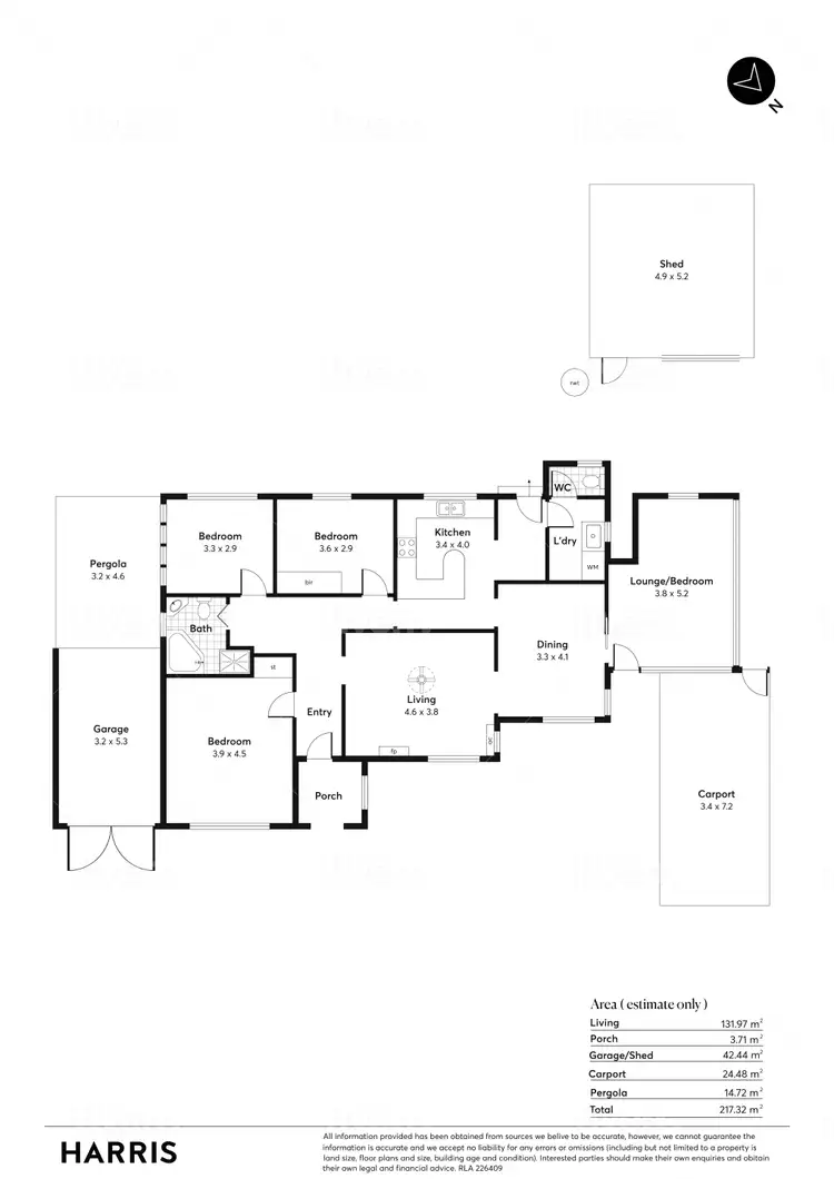 Floorplan of Homely house listing, 36 Kandahar Crescent, Colonel Light Gardens SA 5041