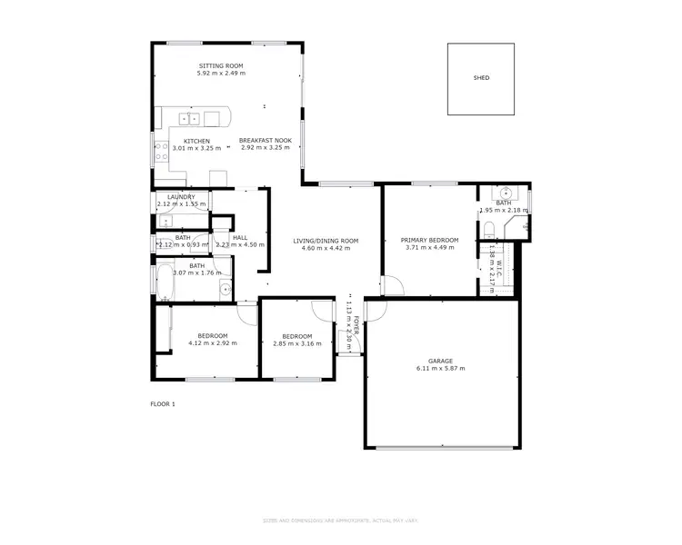 Floorplan of Homely house listing, 10 Bronson Street, White Rock QLD 4868