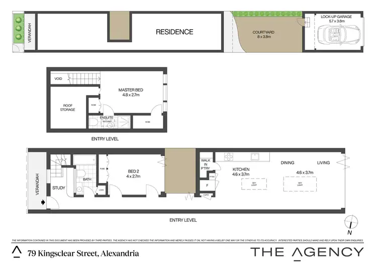 Floorplan of Homely terrace listing, 79 Kingsclear Road, Alexandria NSW 2015