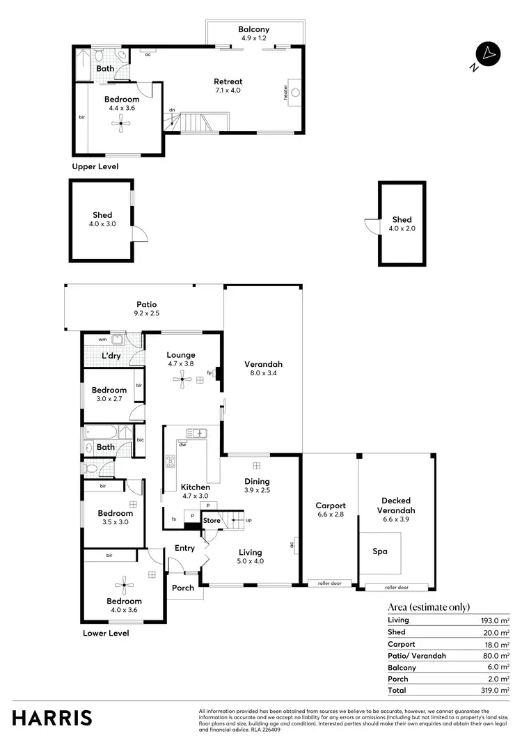 Floorplan of Homely house listing, 19 Balee Avenue, Sheidow Park SA 5158