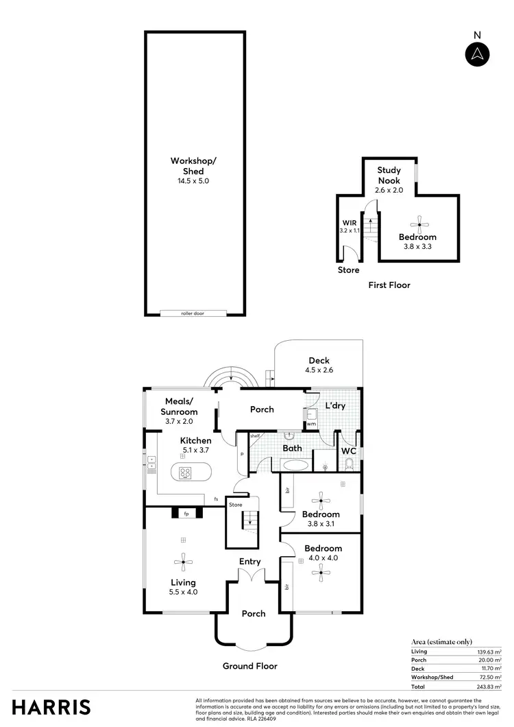 Floorplan of Homely house listing, 21 Jervois Terrace, Marino SA 5049