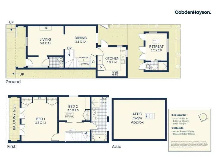 Floorplan of Homely house listing, 4 St Andrew Street, Balmain NSW 2041