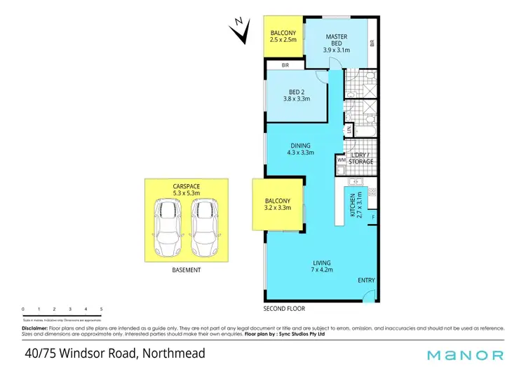 Floorplan of Homely apartment listing, 40/75-83 Windsor Road, Northmead NSW 2152