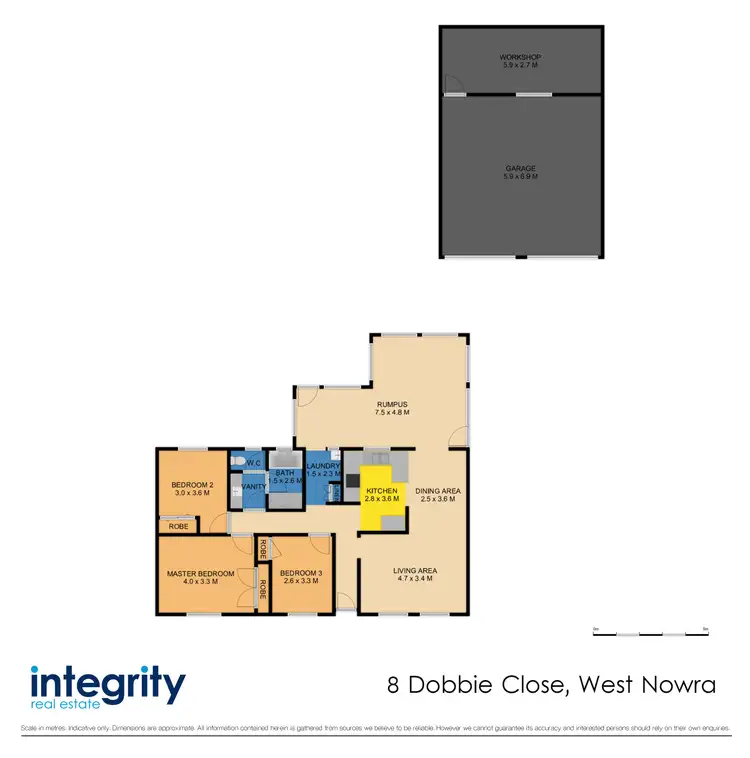 Floorplan of Homely house listing, 8 Dobbie Close, West Nowra NSW 2541