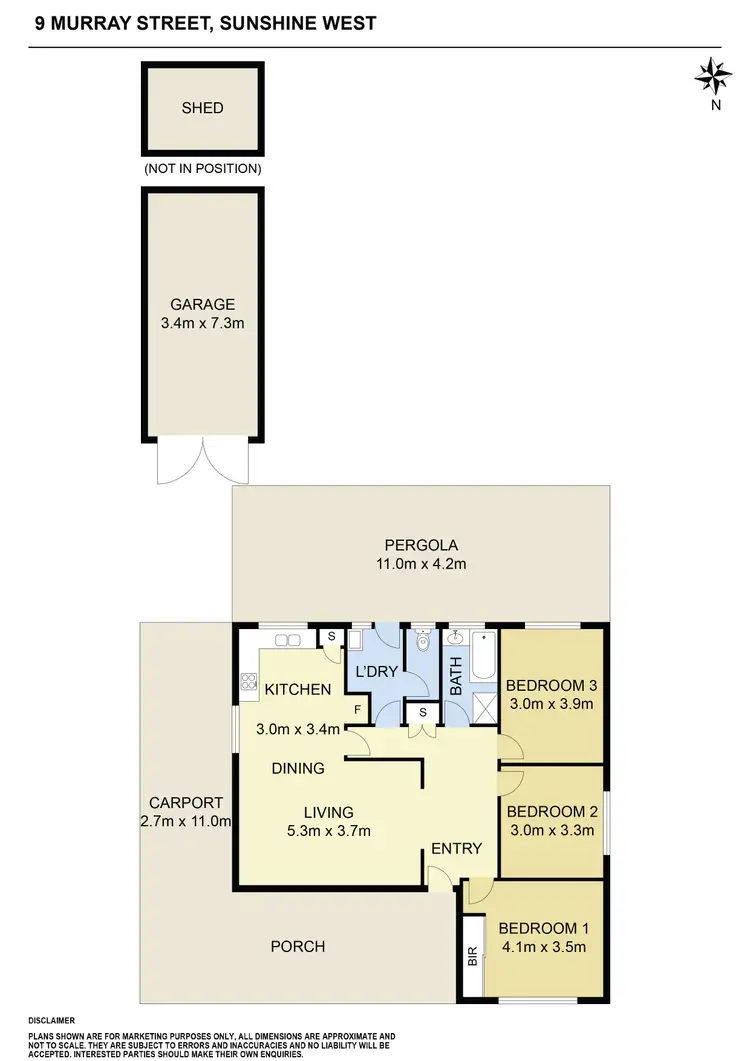 Floorplan of Homely house listing, 9 Murray Street, Sunshine West VIC 3020