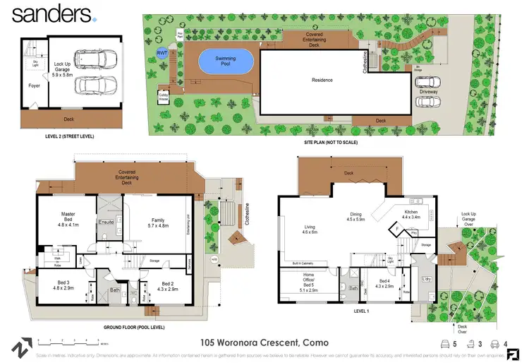 Floorplan of Homely house listing, 105 Woronora Crescent, Como NSW 2226