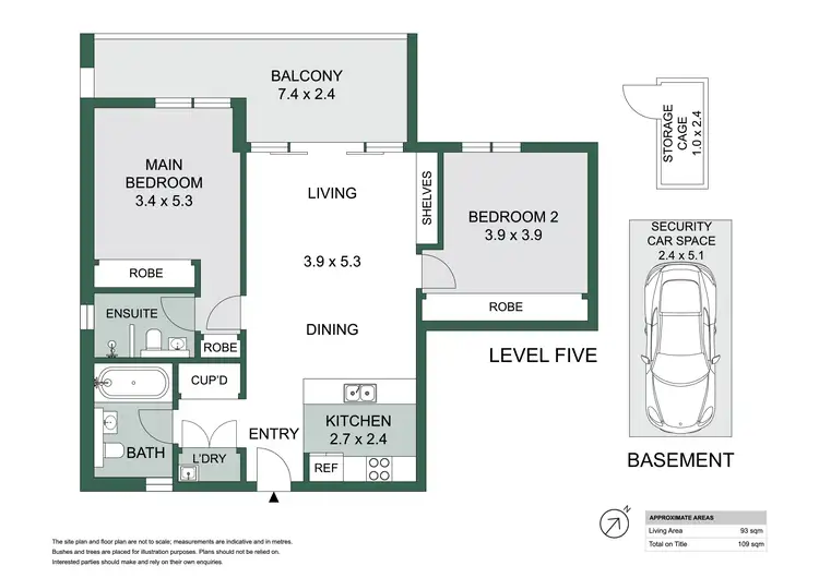Floorplan of Homely apartment listing, 505s/5 Lardelli Drive, Ryde NSW 2112