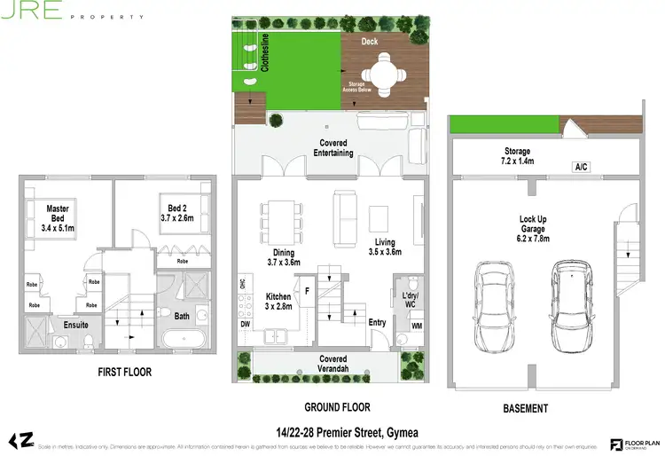 Floorplan of Homely townhouse listing, 14/22-28 Premier Street, Gymea NSW 2227