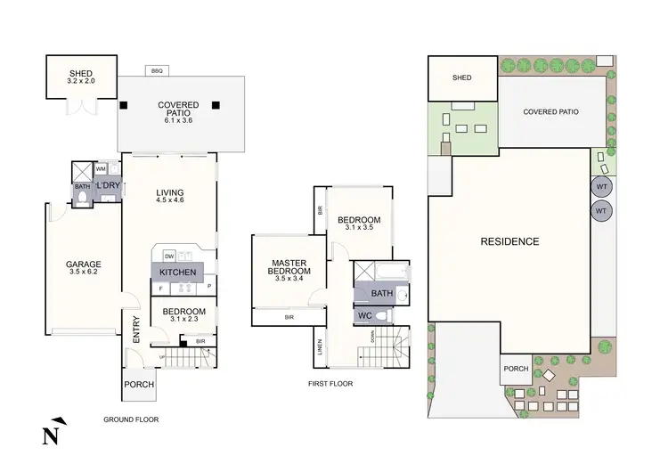 Floorplan of Homely townhouse listing, 2/12 Simpson Road, Ferntree Gully VIC 3156
